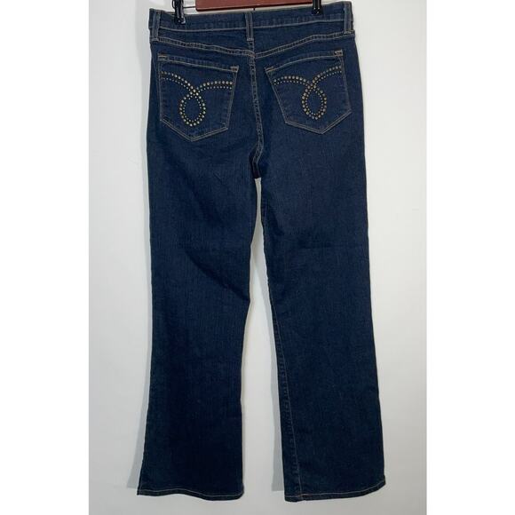 NYDJ Embellished High Waist Boot Cut Jeans - Women's Size 10 - Made in USA - Picture 2 of 11